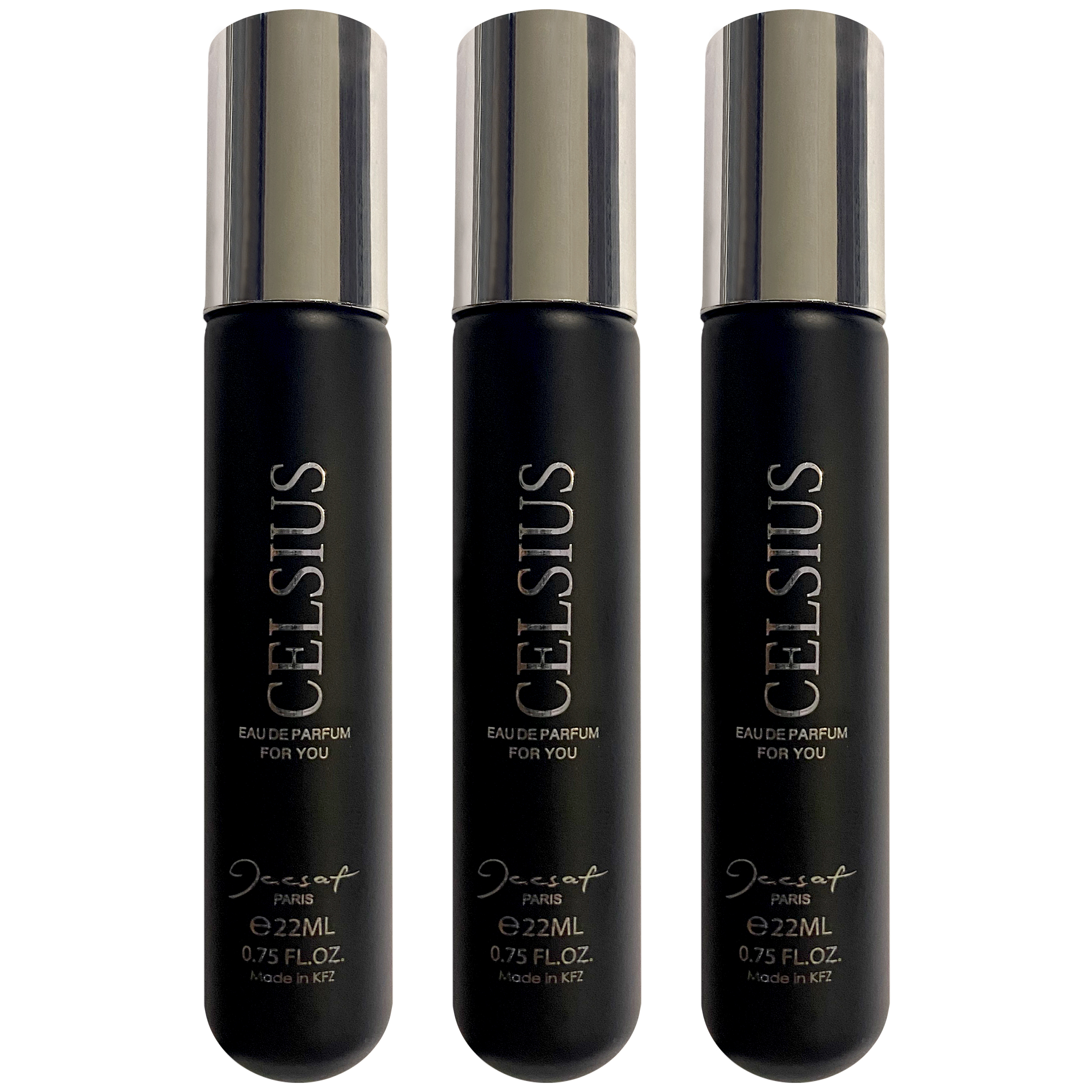 عطر جیبی مردانه ژک ساف مدل celsius حجم 22 میلی لیتر مجموعه 3 عددی